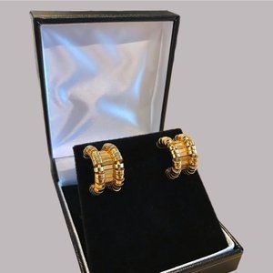 18K Gold Bottega Veneta Earrings